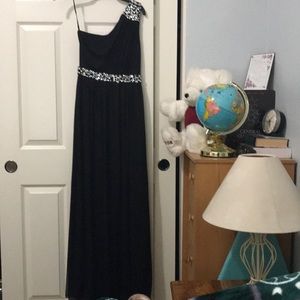 Black evening gown